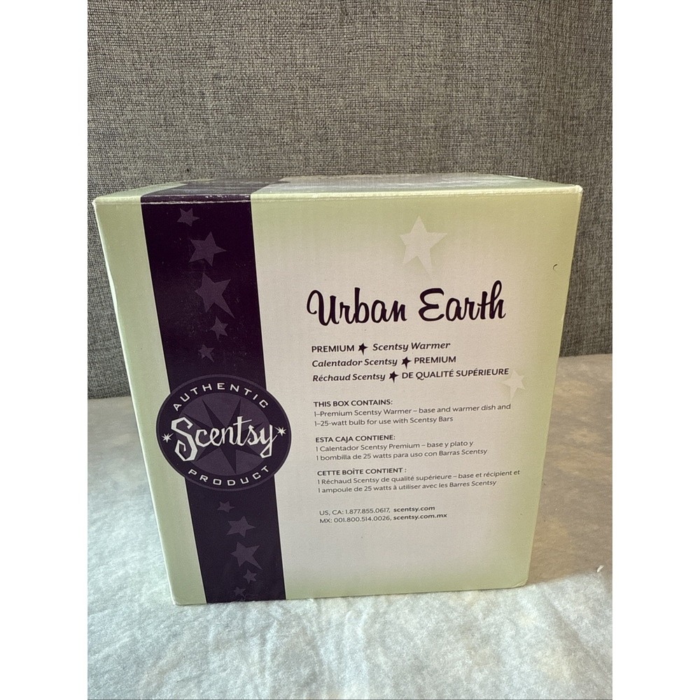 NEW Scentsy URBAN EARTH (Brown) Premium Electric Wax Warmer - RETIRED 1100-23175 - Picture 2 of 8
